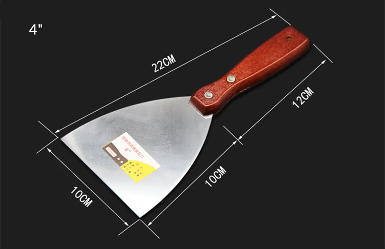5 шт./компл. шпатлевка нож-скребок с деревянной ручкой Лопата скребок лезвие строительный инструмент настенная декоративная лопатка ручной
