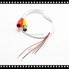 60cm Power Video Cable Power Lead Pigtail for Analog CCTV Camera PCB Board Female BNC 12V DC Connector Stripped Wire