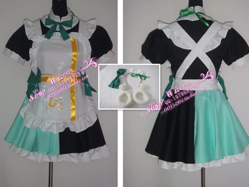 Love Live Минами Kotori Девушки Лолита Горничной Платье Набор Косплей Костюм X006 |