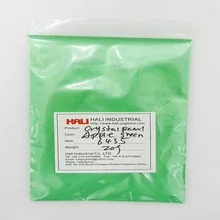 Хрустальный жемчужный пигмент, перламутровый пигмент, слюдяной пигмент, цвет: яблочный зеленый, товар: 6435, Вес нетто: 20 грамм