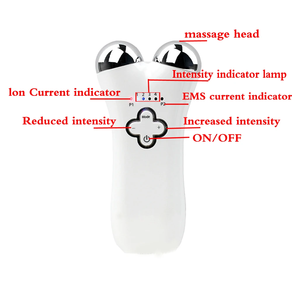  Face Lift Microcurrent machine BIO Skin Tighten Negative Ion facial neck skin rejuvenation Lymphati