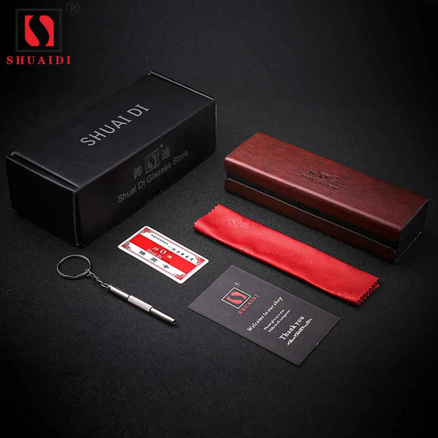 

Glasses packing 1pc hard box + paper box + clean cloth + assurance card + the screwdriver