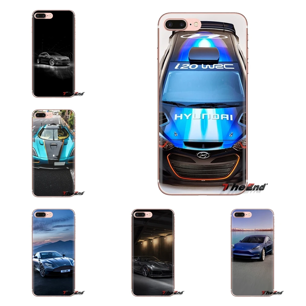 all Sports car models For Sony Xperia Z Z1 Z2 Z3 Z5 compact M2 M4 M5 C4 E3 T3 XA Huawei Mate 7 8 Y3II Transparent TPU Shell Case |
