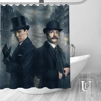 

Sherlock Shower Curtains Custom Design Creative Shower Curtain Bathroom Waterproof Polyester Fabric