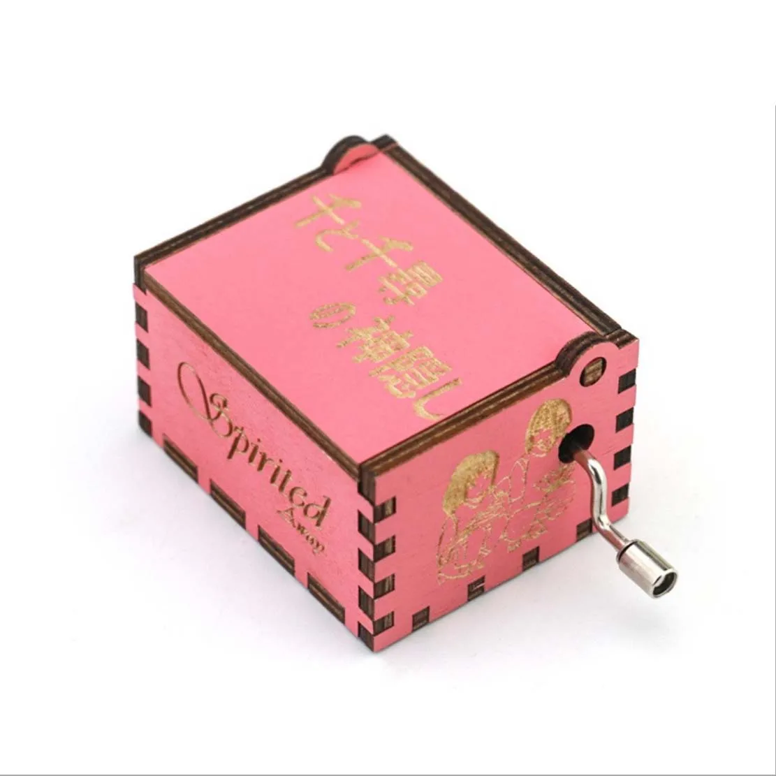 

Wooden Music Box Game of Thrones Harri Potter Spirited Away Theme Christmas Gift Wood Anime Music Box Birthday Present