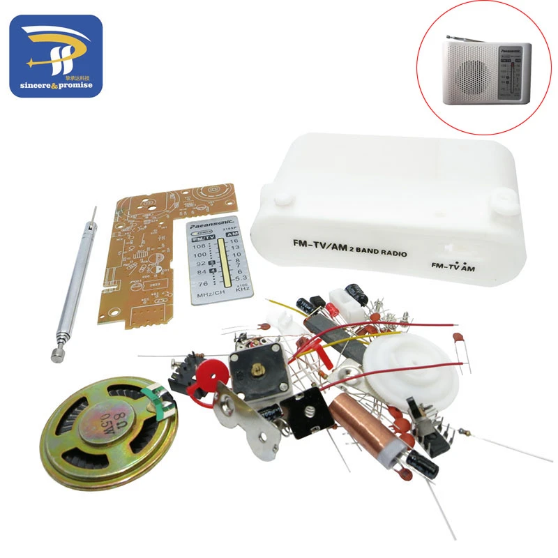 Cf210sp Am Fm Stereo Radio Kit Diy Electronic Assemble Set Kit Portable Fm Am Radio Diy Parts For Learner Am Radio Kit Radio Kitskit Kits Aliexpress