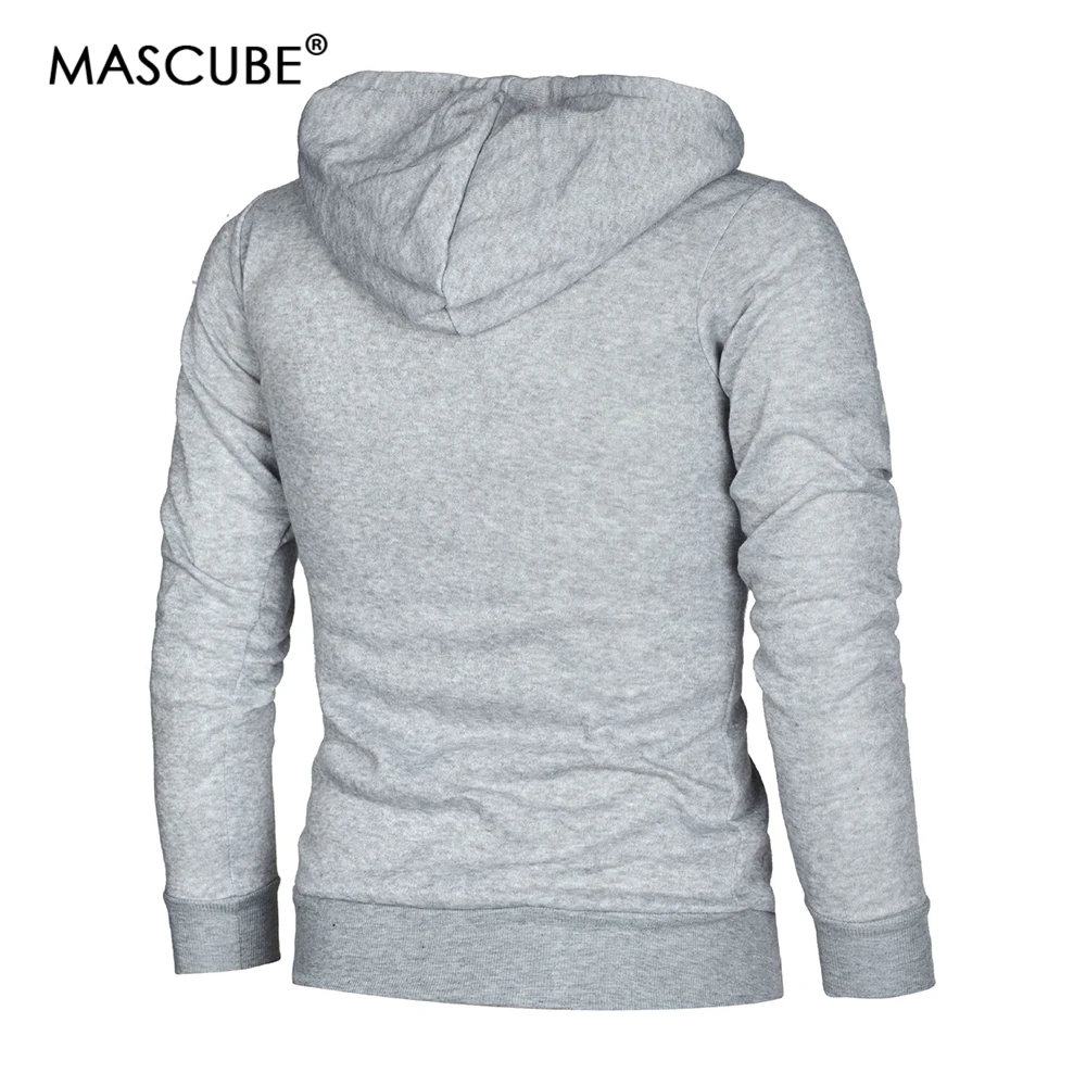 Cheap MASCUBE New Men Sets Zipper Coat Men's Outwear Sweatshirts Winter Hooded Jacket Warm Coats Jacket Slim Hooded Sweatshirt Jackets