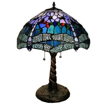 

Tiffany Table Lamp Stained Glass European Baroque Classic for Living Room E27 110-240V