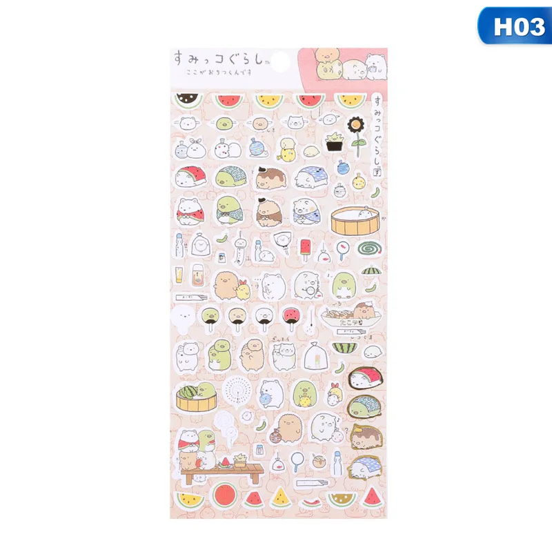 

1 Pcs New Kawaii Corner Cartoon Animals Planner Sticker For Scrapbooking Decoration Label Stationery Sticker