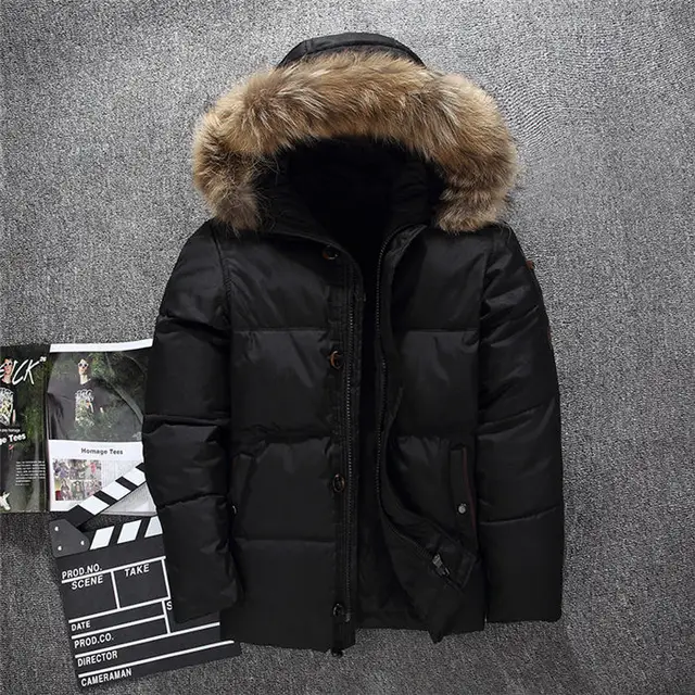 grey winter jacket with fur hood