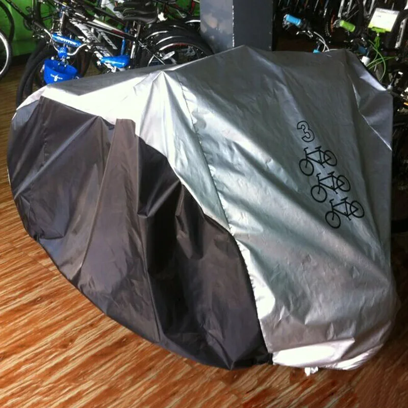 Горячая Водонепроницаемый водонипроницаемый клад УФ-защитой от снега из плотной ткани Велосипедный спорт на открытом воздухе дождь Защитные чехлы для 1/2/3 велосипеды DO2