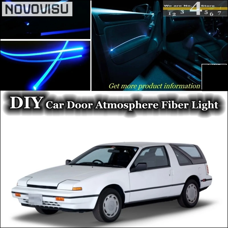 Band Light optical fiber NOVOVISU For Nissan EXA  Pulsar NX N13 interior Ambient Light Tuning Atmosphere Fiber Optic Band Lights  Door Panel