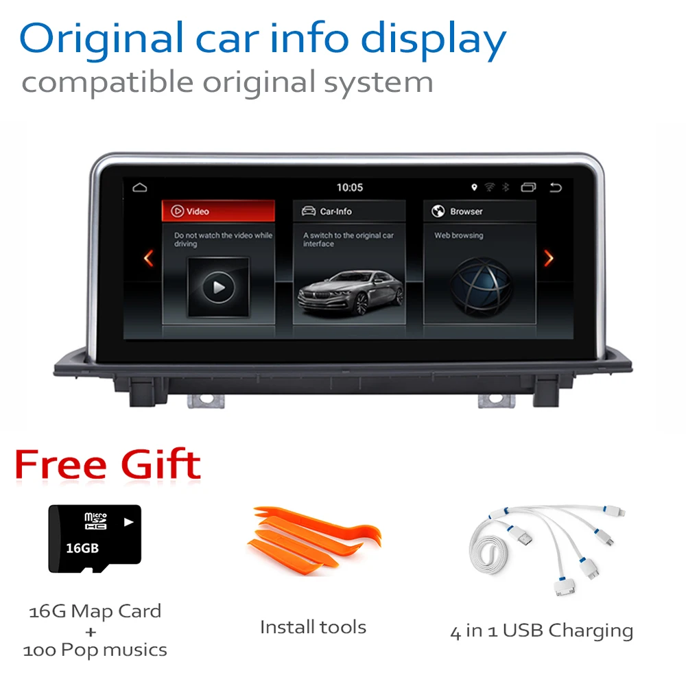 Cheap Android 8.0 up Car Radio DVD Navi Player For BMW X1 F48 2018~2019 Audio Stereo HD Touch Screen all in one 5
