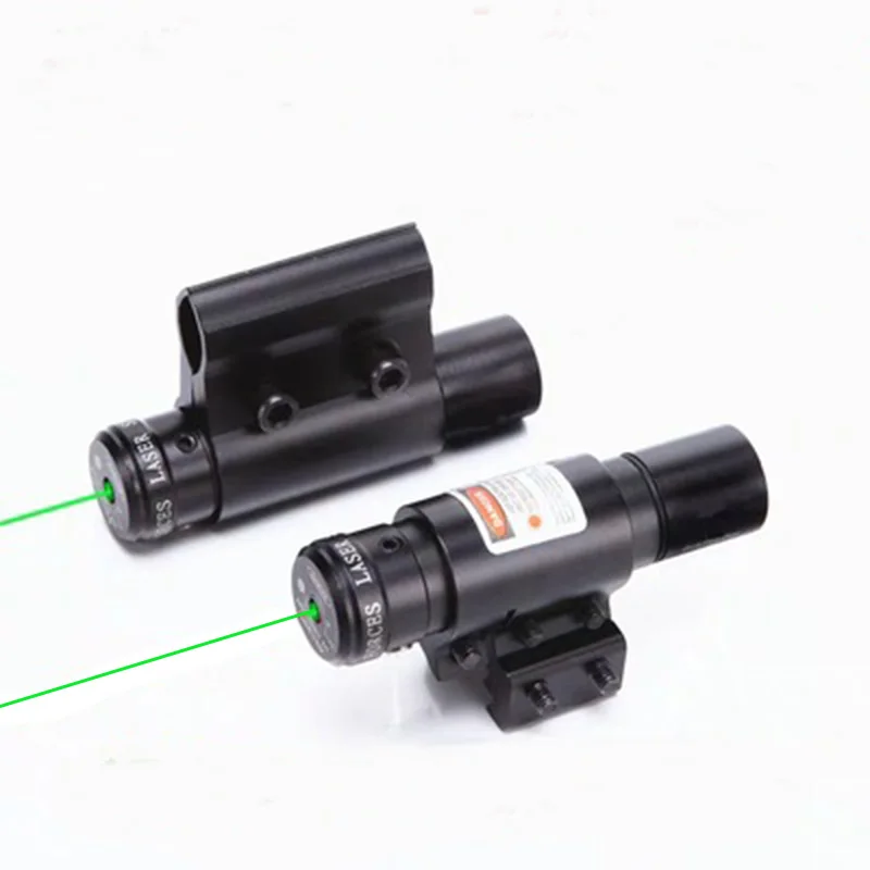 Открытый охотничий металлический зеленый лазерный прицел точный анти-сейсмический Дальний Красный точечный прицел для съемки