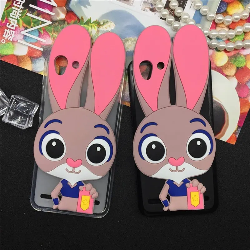 

Luxury Rabbit Soft Case for Sony Xperia C3 S55T S55U D2533 Dual D2502 Cartoon Cover Phone Cases Fashion TPU Silicone Capa Fundas
