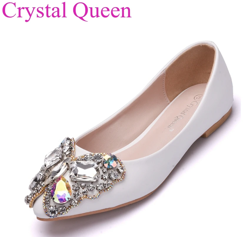 pointed toe wedding flats