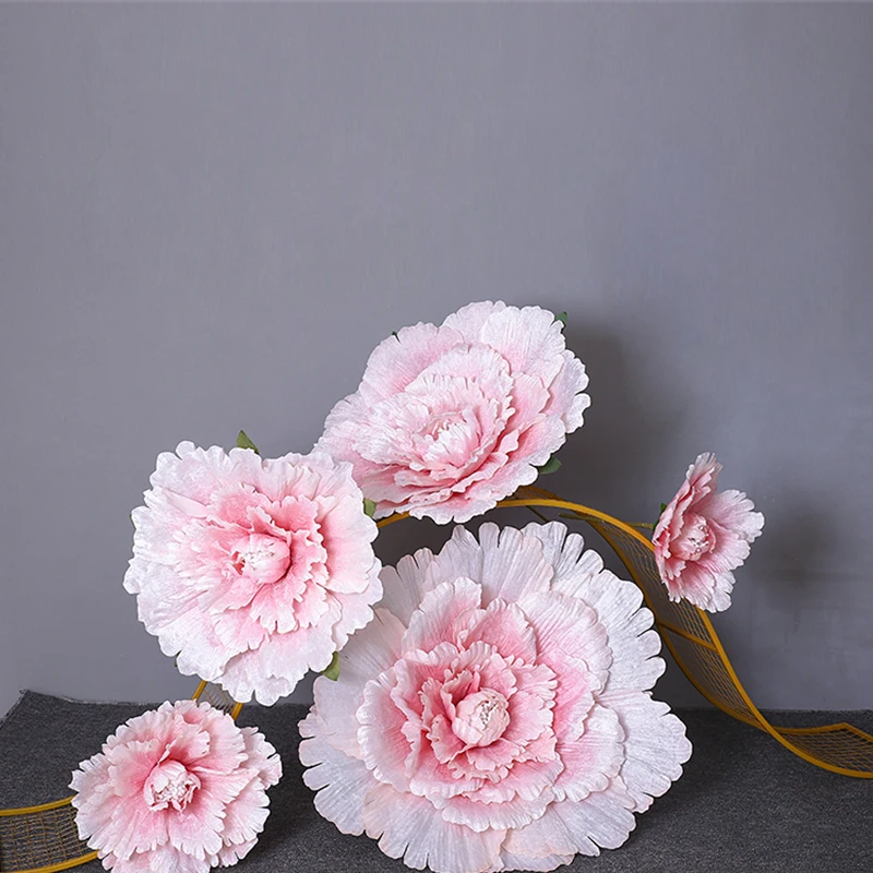 

Artificial Large Peony Flower Head Wedding Flower Background Decoration Home Stage Arch Decoration 40/50/60/80 Cm