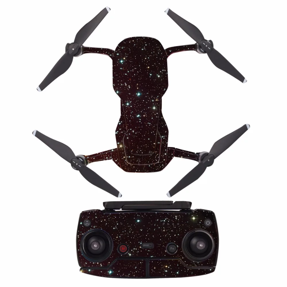 

[A0033] Starry sky waterproof PVC Decal Skin Sticker For DJI MAVIC Air Drone body protection film+remote Controllers cover