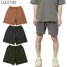 Kanye/простые хлопковые шорты повседневные шорты с эластичной резинкой на талии уличная одежда в стиле хип-хоп, цвет серый, коричневый, зеленый, pantalones cortos hombre
