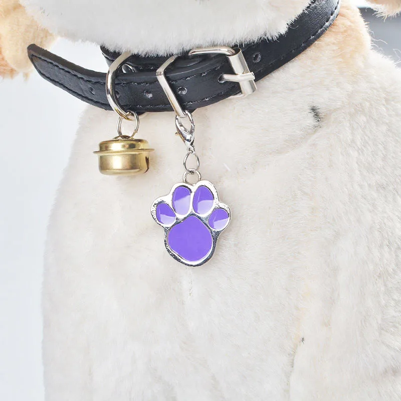ID Tag for Pet Puppy Fashion Footprints Shape Dog Identity Card Pendant Pet Accessories Cat ID Card Memorial Cards Decoration3