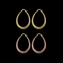 wedding party for women Fashion jewelry Gold color silver color big circle earings female hoop earrings big Round hoops E032
