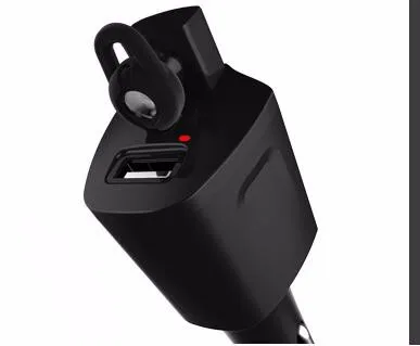 ZWET автомобильная зарядка и Bluetooth гарнитура Автомобильный плеер двойной USB Сигарета отверстие зарядное устройство bluetooth громкой связи/черный/белый/золотой