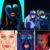 9 colors neon fluorescent body paint grow in the dark face