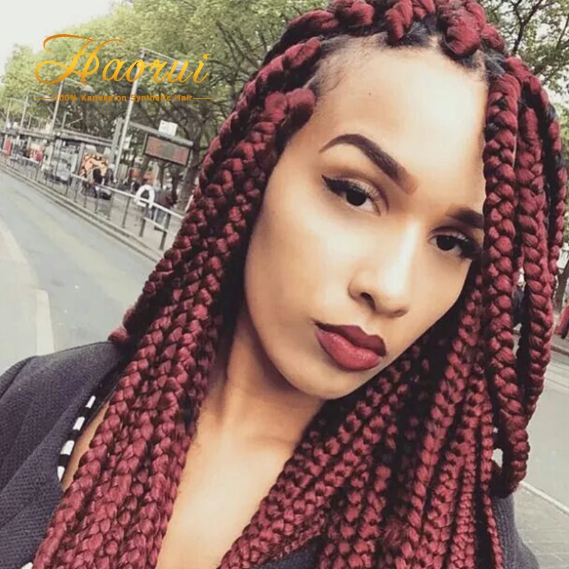 20inch 3D Box Braids Crochet Hair Extensions Crochet Braids Hairstyles ...