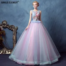 Роскошное бальное платье из двух частей с кристаллами, бальное платье, бальное платье с круглым вырезом и открытой спиной, длинное многоярусное милое платье из органзы 16