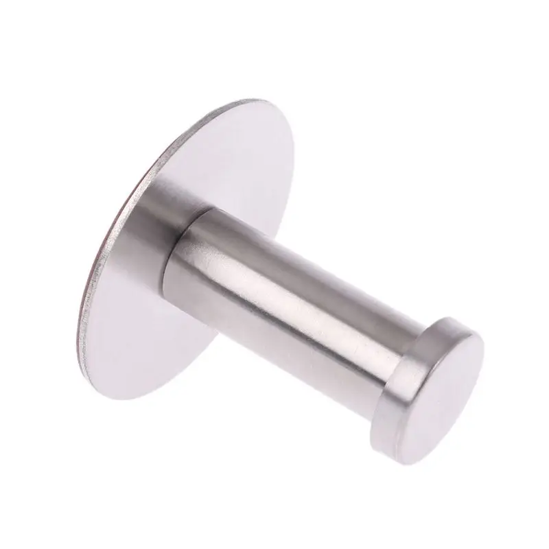 

Stainless Steel Round without Drilling Self Adhesive Wall Mounted Towel Clothes Hook Sticker Robe Coat Hanger Bathroom
