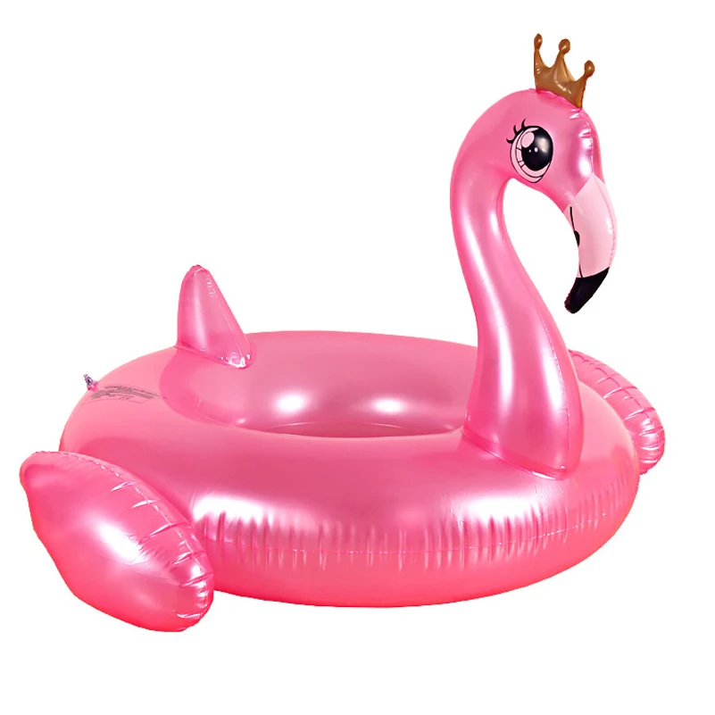 150 см/120 см надувные Золотая Корона фламинго для плавания float Кольцо Плавание плавательный круг розовый 2018 Новые