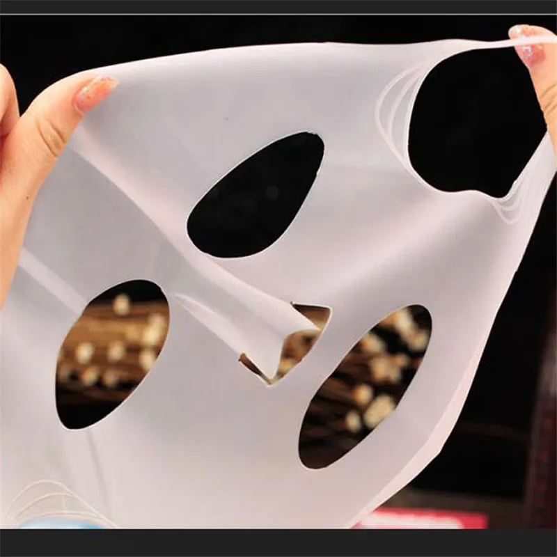 Skin Care Silicone Face Mask Reusable Facial Mask Cover Hydrating Essence Prevent Evaporation Absorption Moisturizing Mascara (2)