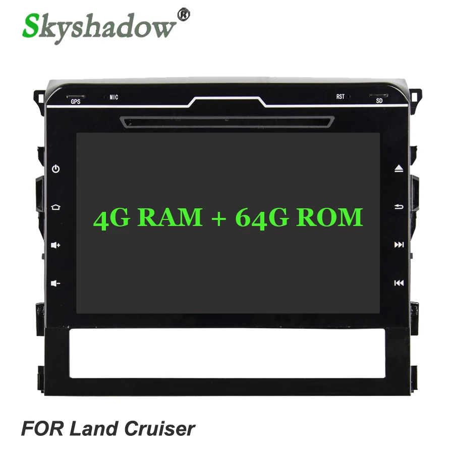 Android 9.0 4G +64GB 8Core Car DVD Player Wifi DSP Bluetooth 4.2 RDS Radio GPS Glonass Map For Toyota Land Cruiser 200 2016 2017