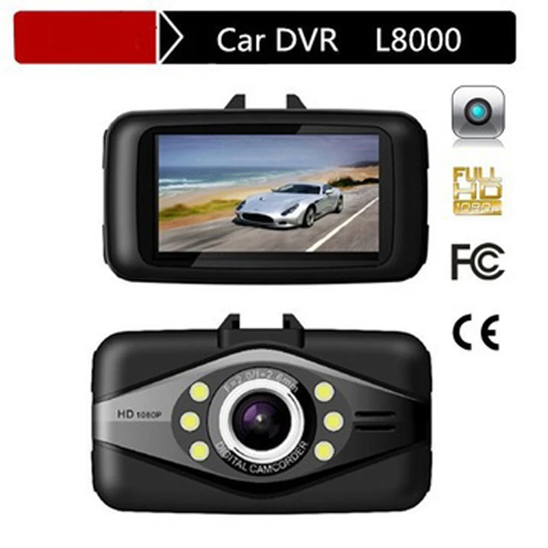 New Car Dvr L8000 Novatek 96650 Full HD 1080P Ambarella DashCamcorder DVR Camera CAM Video Recorder Free Shipping | Автомобили и