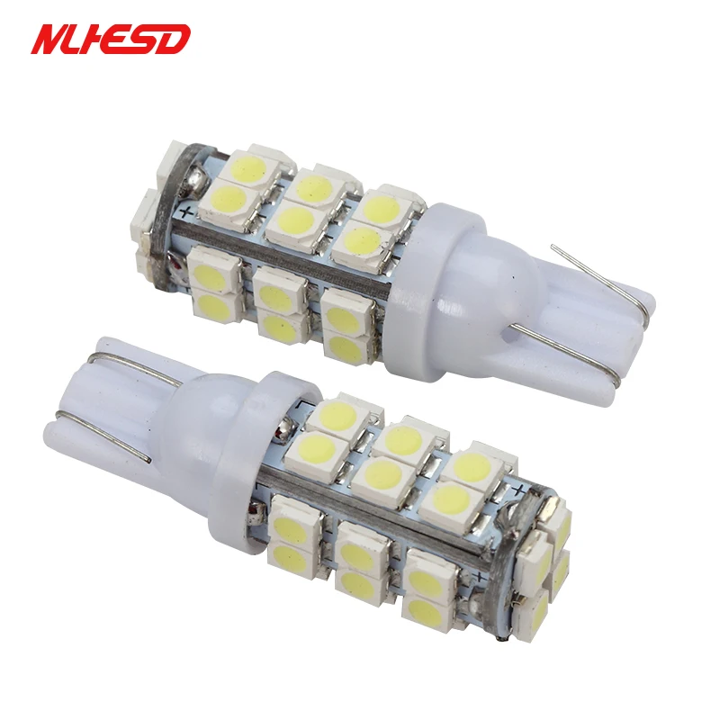 10 шт. T10 28 Smd светодио дный 28Smd 28 светодио дный 1210 3528 Авто светодио дный свет светодио дный, Клин лампочки W5W лампа DC12V белый