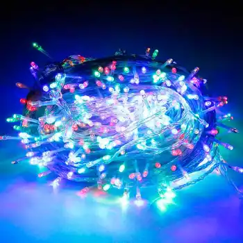 

LED light string 10m 20m 30m waterproof outdoor 220V / 110V Christmas wedding party holiday New Year outdoor decoration