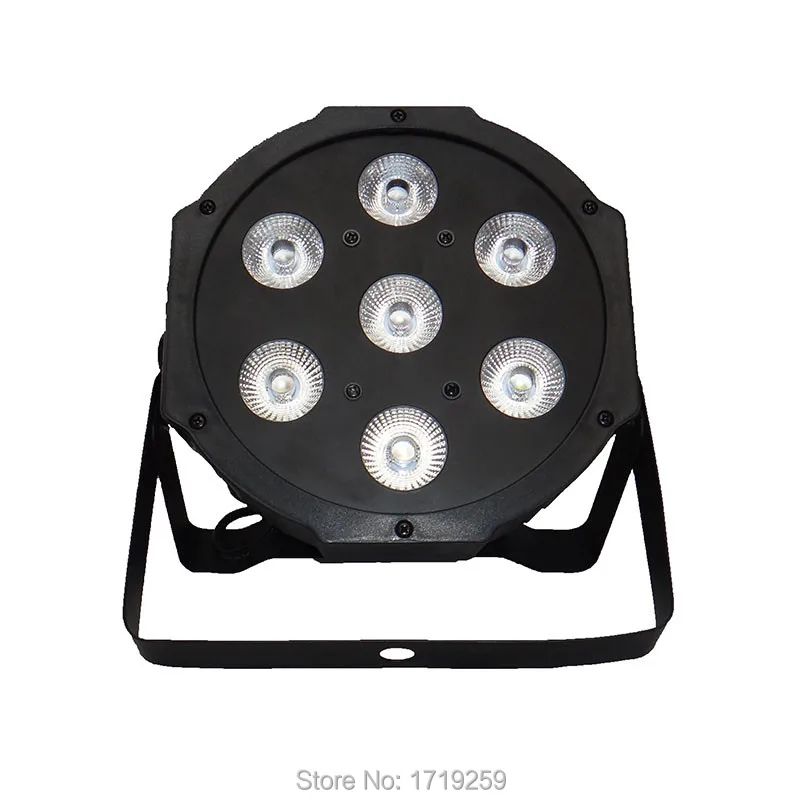 

Wireless Remote Control LED The brightest Led Flat Par 7x12W RGBW 4IN1 8 dmx Channels Fast Shipping