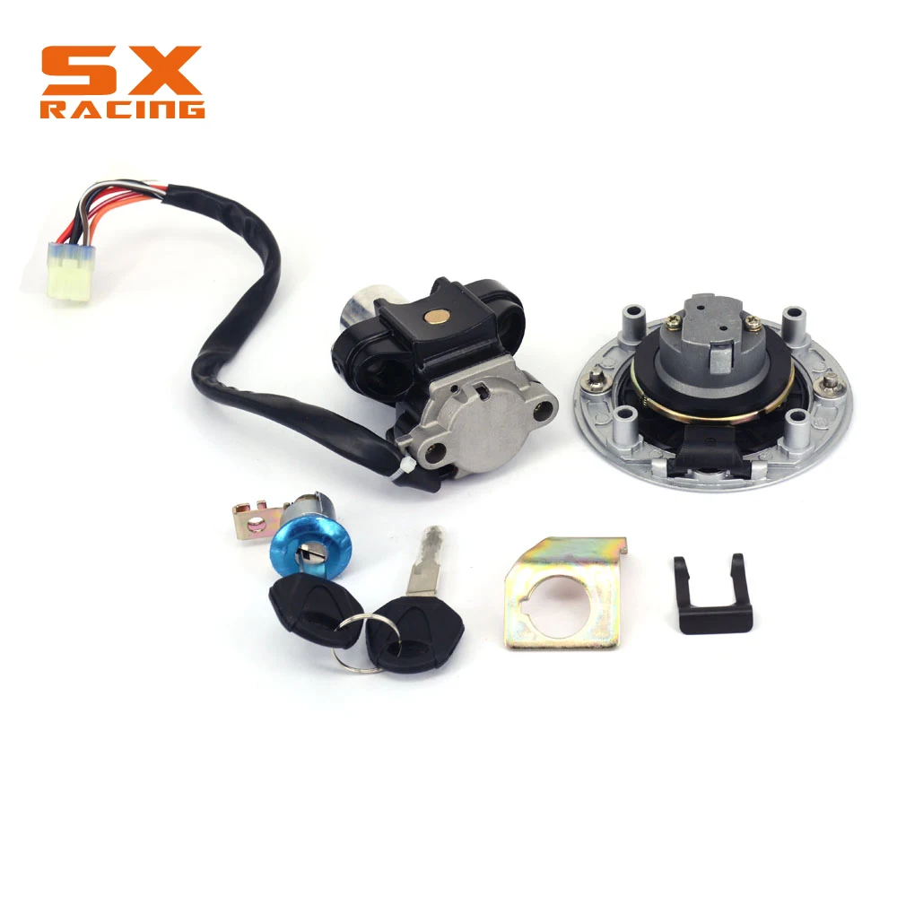 Set of Ignition Switch Gas Fuel Tank Cap Seat Lock Key For Suzuki GSXR600 750 GSX750 600 1200 TL1000R TL1000S