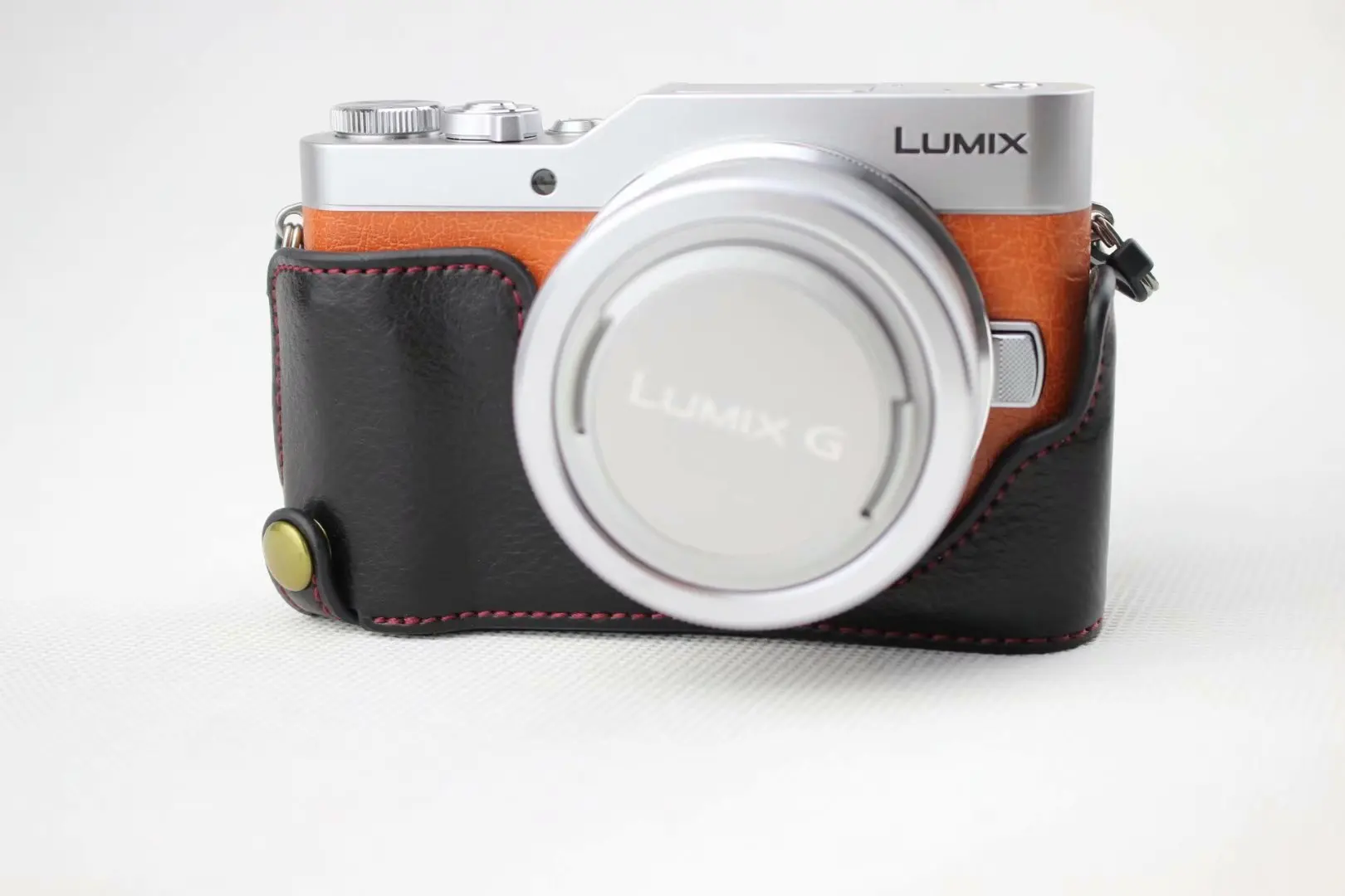 Новый чехол для камеры из натуральной кожи Panasonic Lumix GF7 GF8 GF9 GF10 12 32 мм половинный