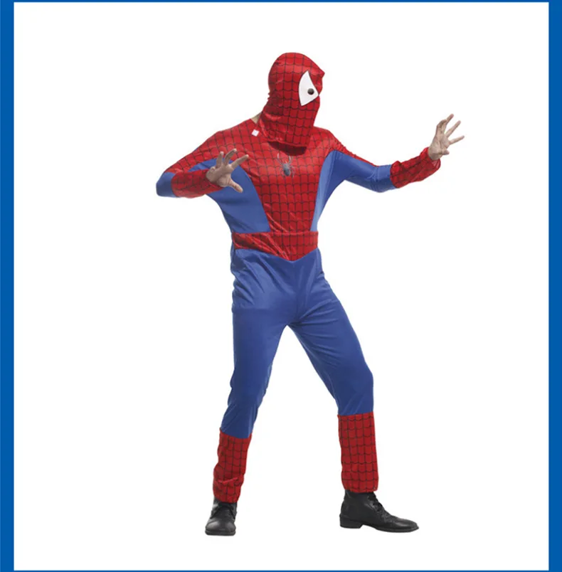 Классический Человек-паук взрослый супер герой лайкра эластичный Человек-паук супергерой зентай Хэллоуин Косплей Костюм Полный боди для мужчин и женщин