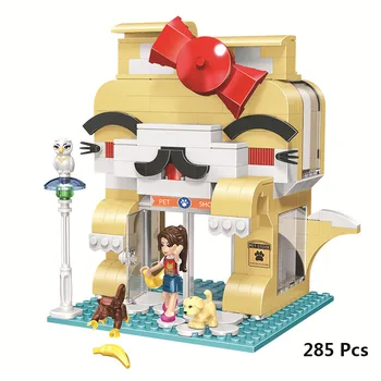 

2019 Girls Princess Friend series Pet beauty salon Building Blocks Bricks Toys For Girl Gifts