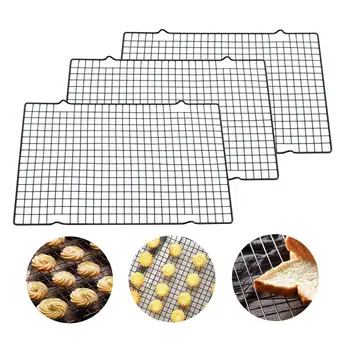 

Baking Cooling Rack Nonstick Grid Baking Tray Stainless Steel Cookies Cake Bread Drying Oven Pan Cooler Holder Accessories