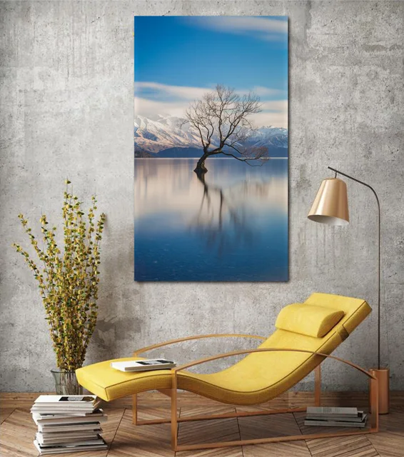 artistic tree in lake