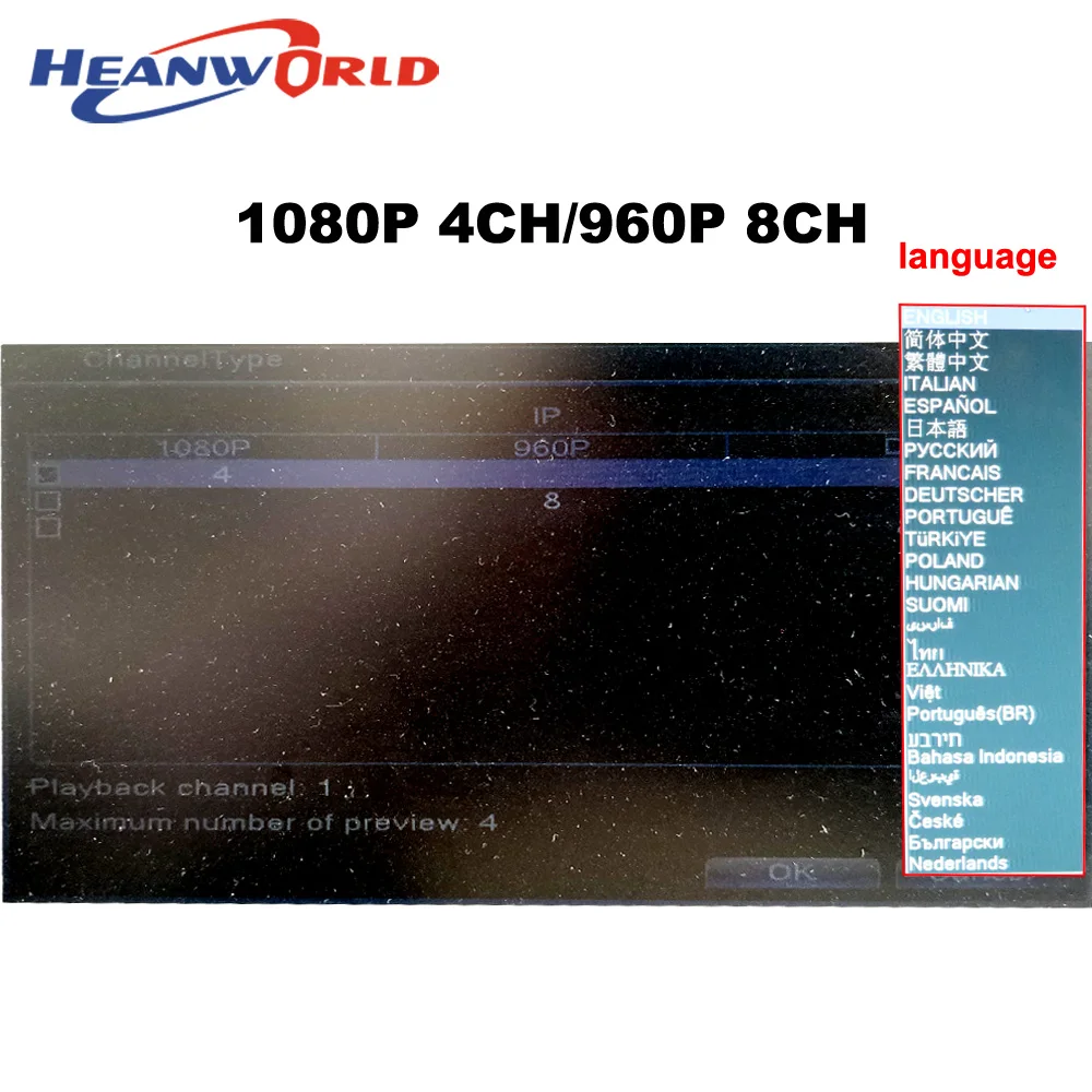 Heanworld HD 4CH 1080P сетевой видеорегистратор материнская плата 4 канальная для системы