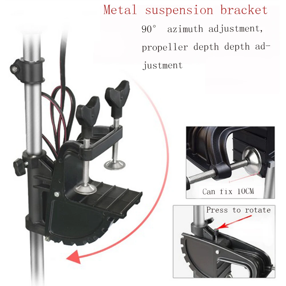 24/48V, 1100/1300/1500/2200/2500W Ship External Motor Propeller Electric Motor for Fishing, Aquaculture, Outdoor Adventure