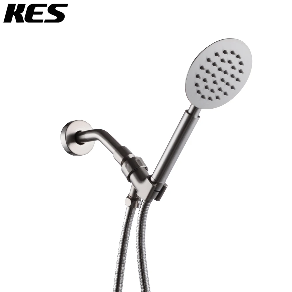KES SUS304 Stainless Steel Handheld Shower Head with Extra Long Hose