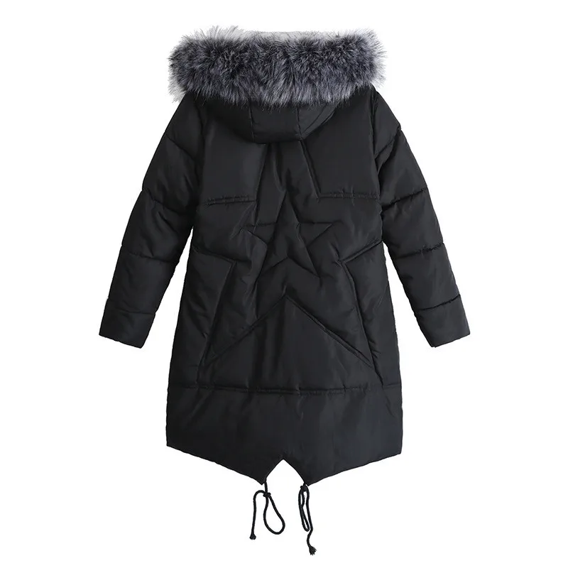Winter Cotton Jacket Women Parkas Super Large Size 4XL-8XL Thicken Coat Hooded Tops Female Down cotton Coats 140KG can be worn