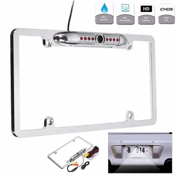 

hotProfessional Car Rear View Backup Camera 170 Degree IR Night Vision US License Plate Frame Mount CMOS Camera Waterproof Hot
