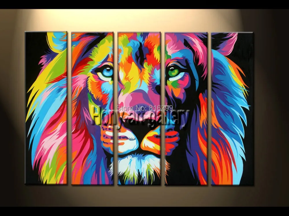100 Handpainted Modern Animal Oil painting on canvas Art home