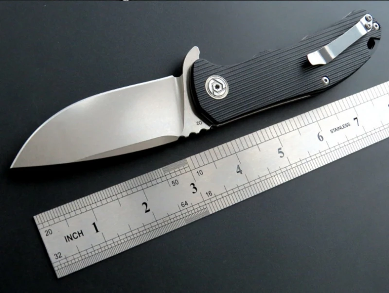 CH3504 складной нож G10 Ручка D2 Лезвие Керамический шариковый подшипник Открытый походный Нож охотничий туризм Рыбалка EDC ручной инструмент подарок